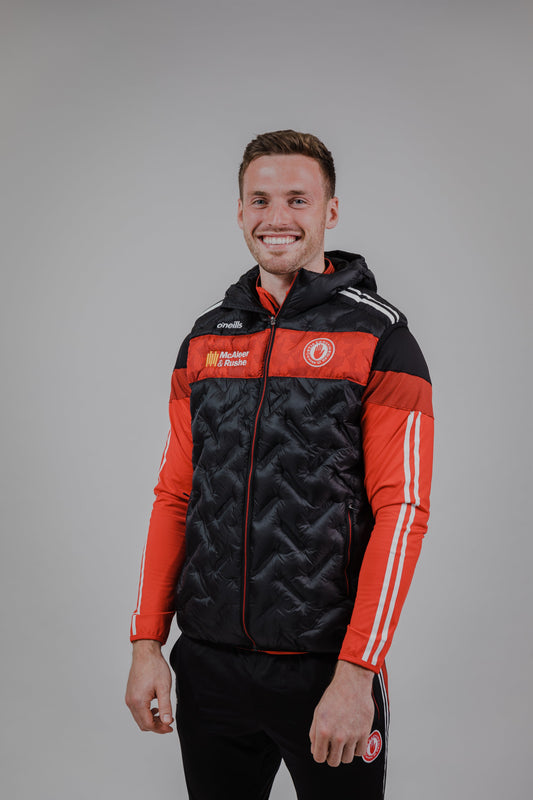 Tyrone GAA Gilet Blk/Red - Rockway - ADULTS