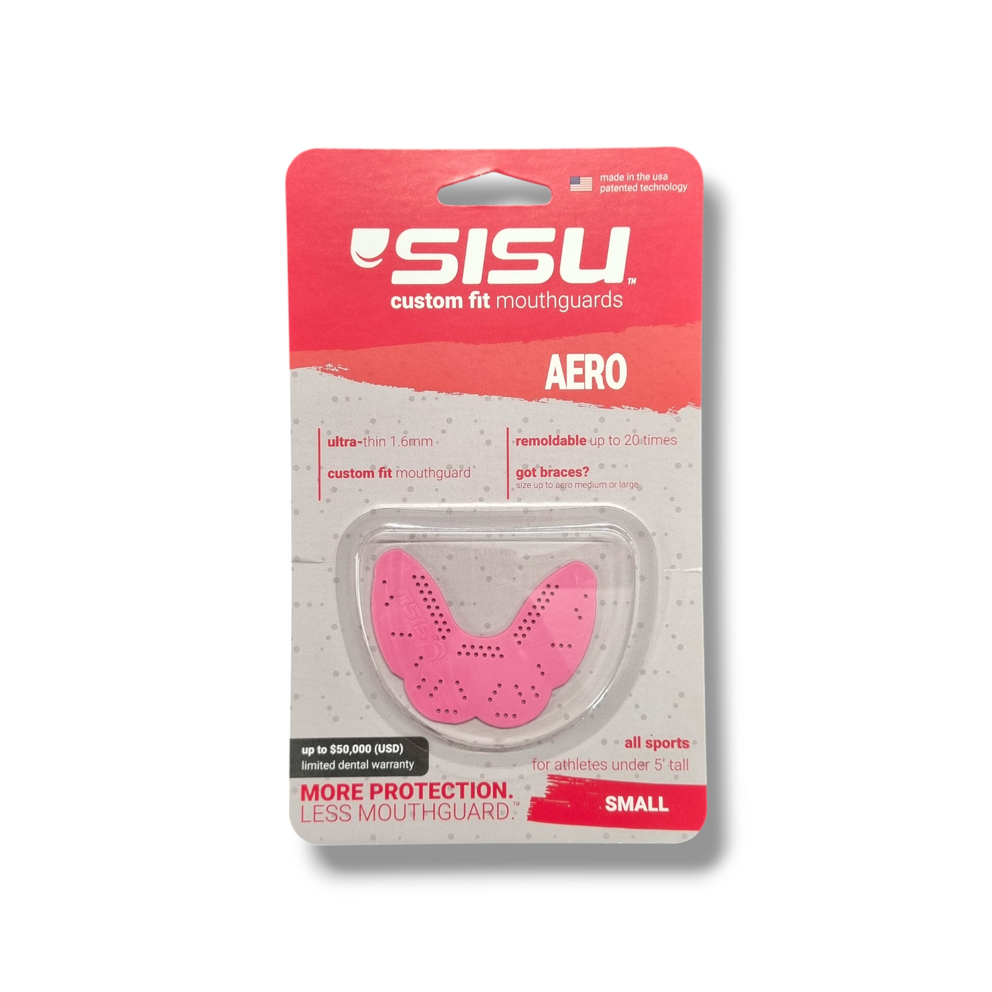 Sisu Aero Mouth Guard - Size Small - For 5 foot tall & under