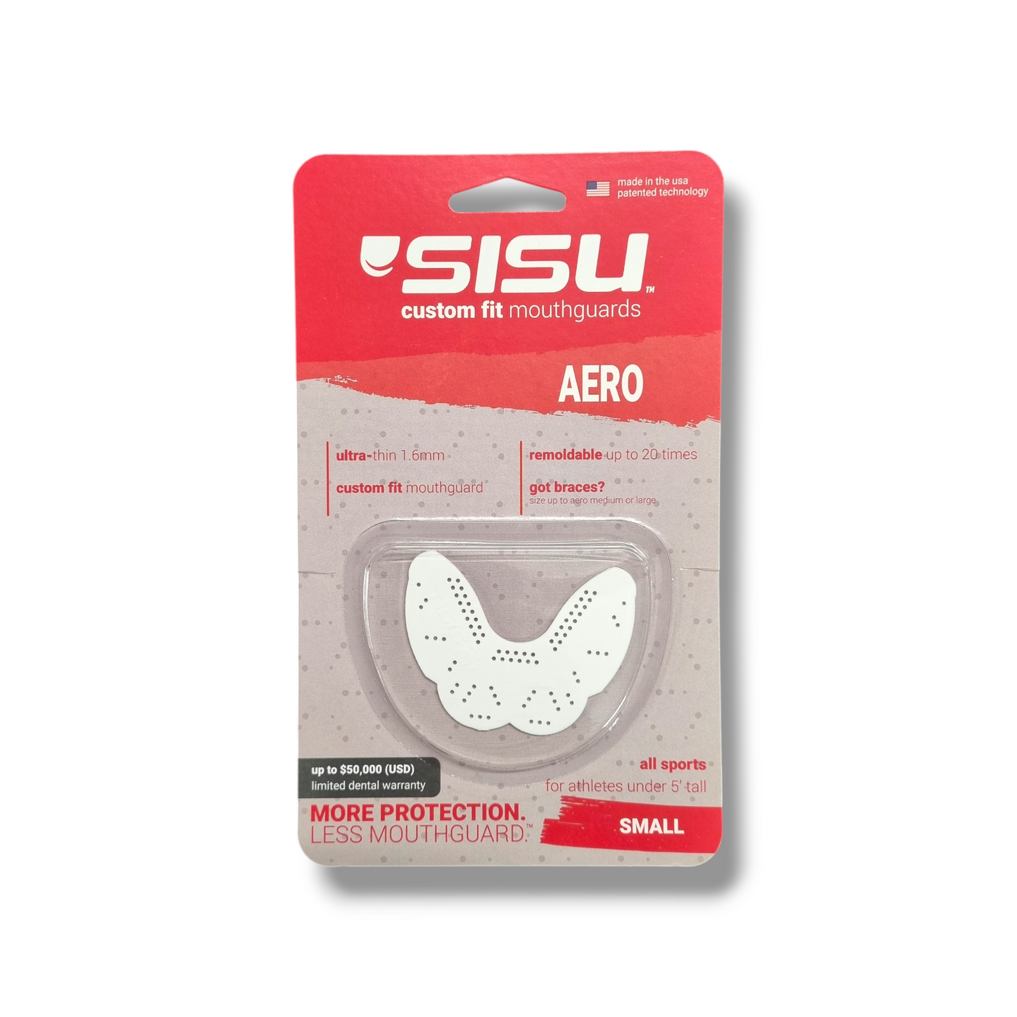 Sisu Aero Mouth Guard - Size Small - For 5 foot tall & under