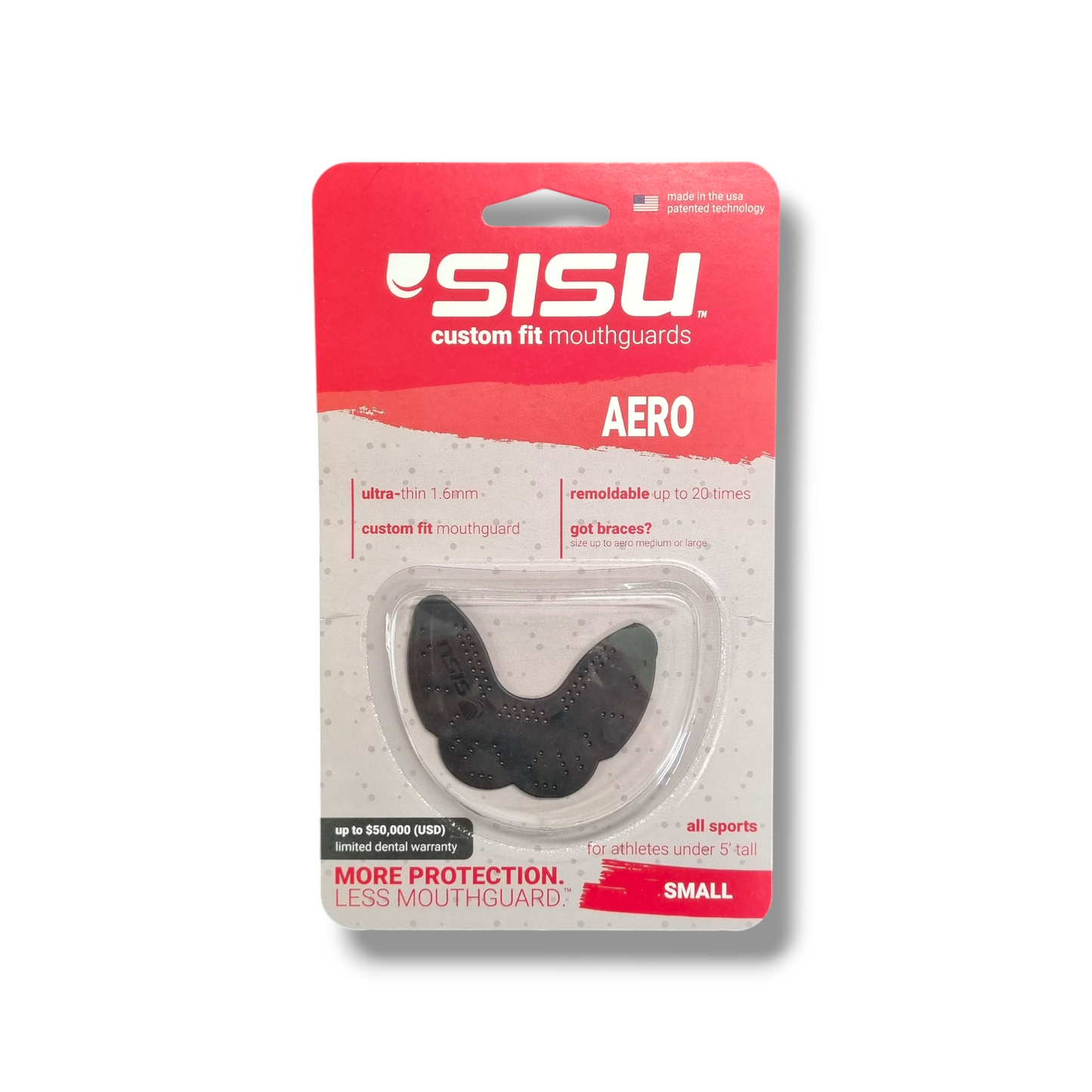 Sisu Aero Mouth Guard - Size Small - For 5 foot tall & under